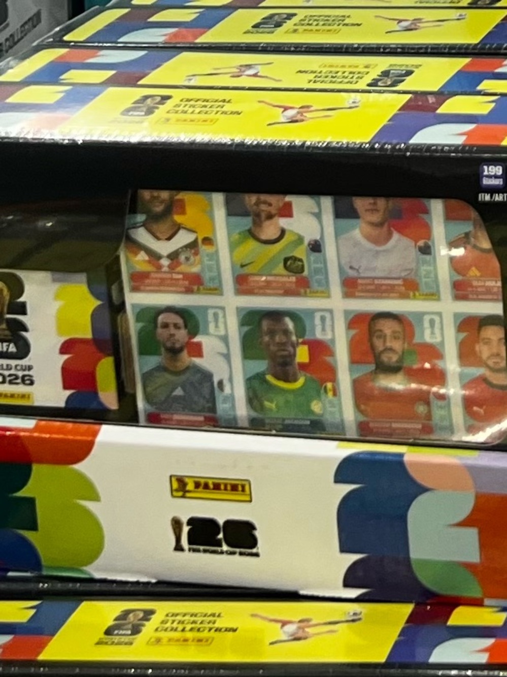Panini Sticker Collection Box - Yellow, Black, Multicolor